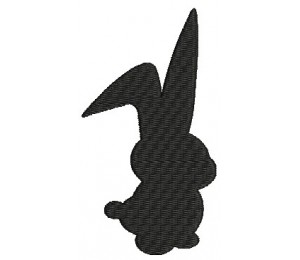 Stickmuster - Hase Shilouette